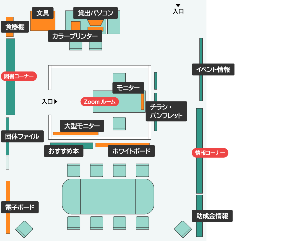 センター内レイアウト拡大図2